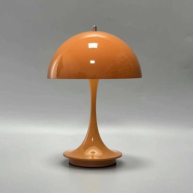 Hotel Portable Mushroom Rechargeable Table Lamps 3color Dimming LED Decoration for Night Light Simple Modern Decoration B240904