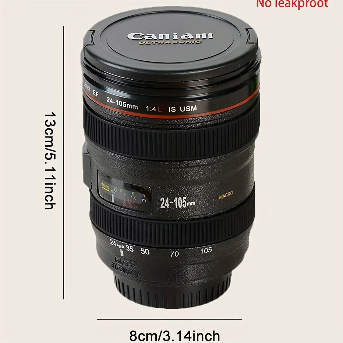 1pc Creative DSLR Camera Shape Tea Milk Coffee Mug Cups Leak-proof Heat-resistant Mugs With Lid Funny Camera Lens Cup Gifts 240730
