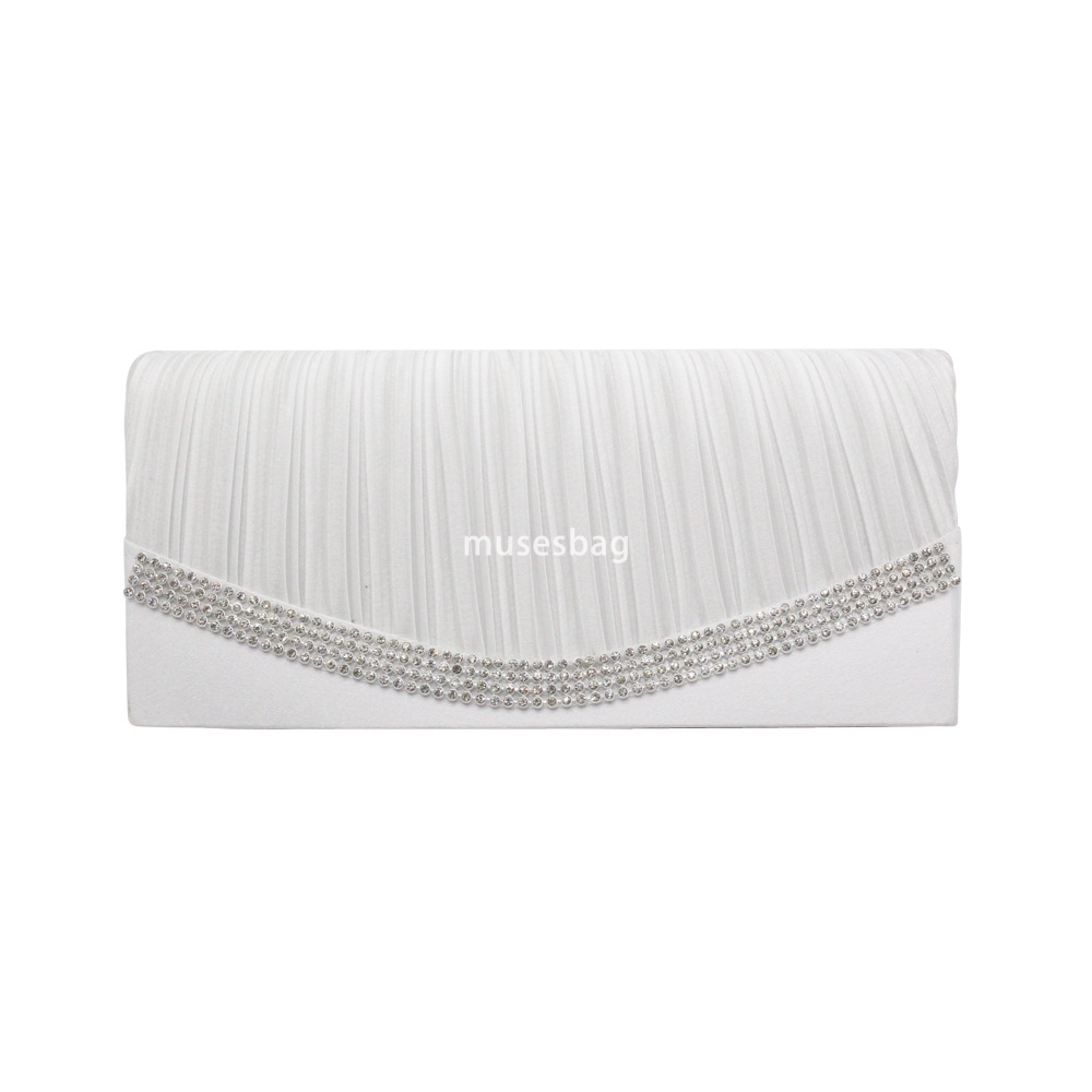 The factory directly supplies explosive European style silk rhinestones fashion ladies hand bag dinner bag a piece of hair