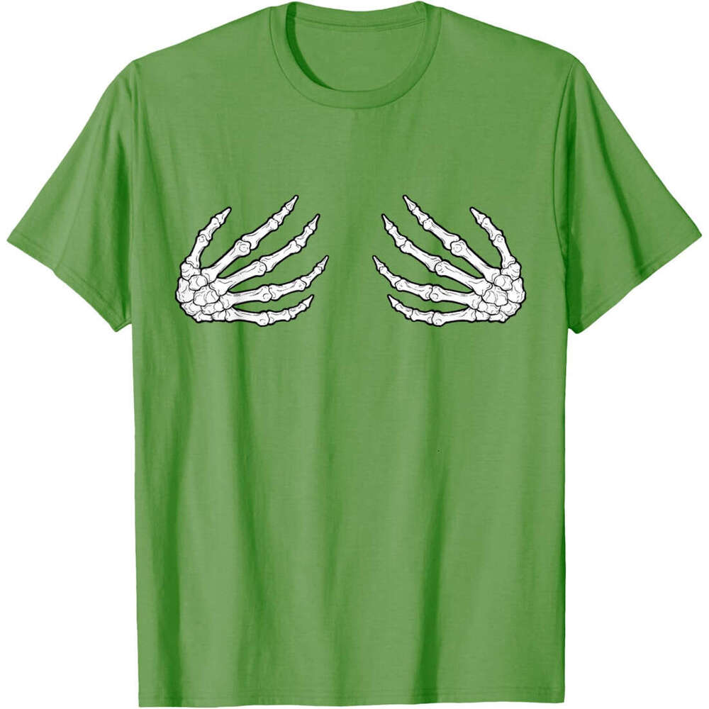 T shirt Mens Skeleton Hands Women Spooky Halloween - Rock Band tees T-Shirt shirts tshirt graphic tee Casual tops summer clothes Short sleeve 2025