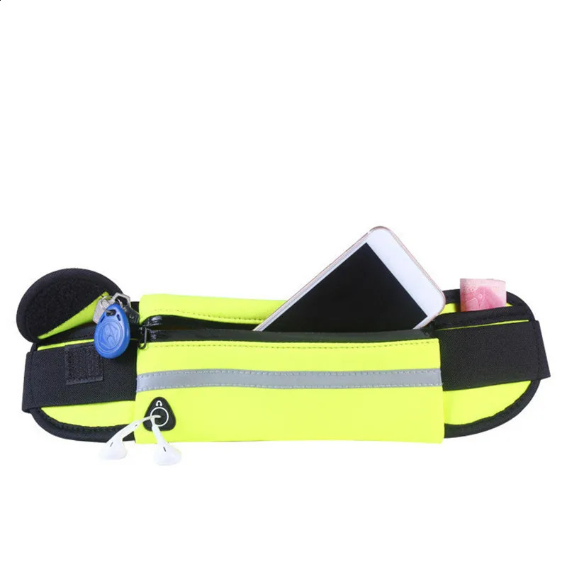 Men Women Waistbag Marathon Running Outdoor Riding Fitness With Water Bottle Waterproof Phone Sport Male Female Belt Waist Bags 240730