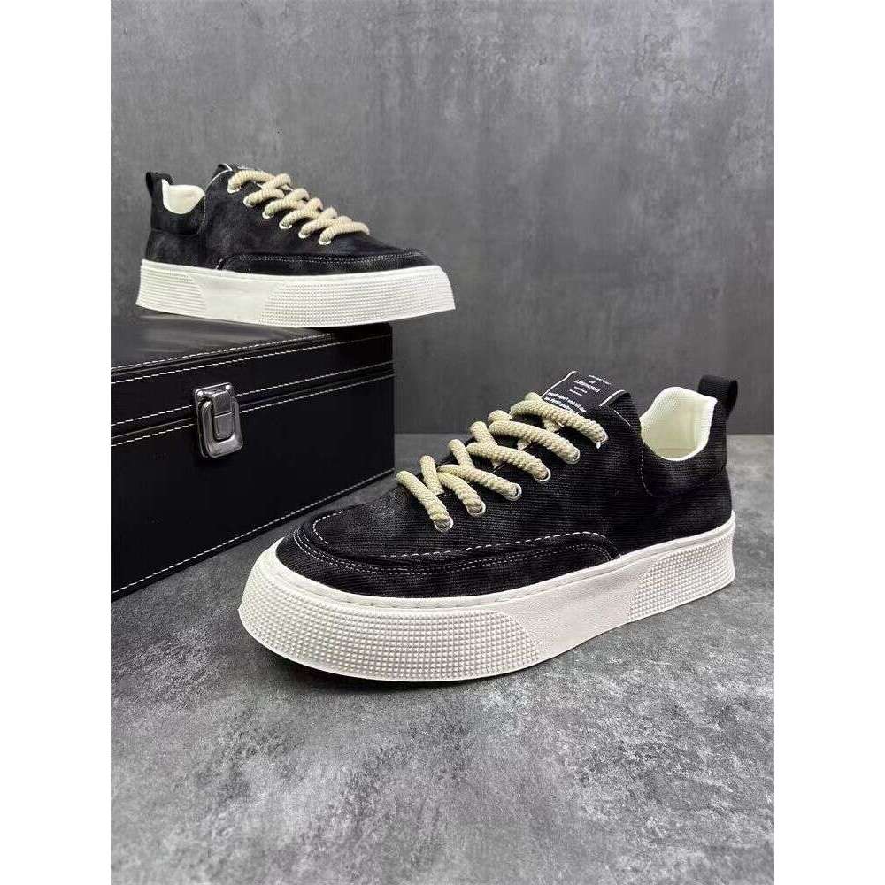 S Men Ddmysports Spring New Casual Canvas Breathable Soft Bottom Trend Comfortable Fashion Sports Men Board Shoes Green Outdoor Shoes pring oft ports 