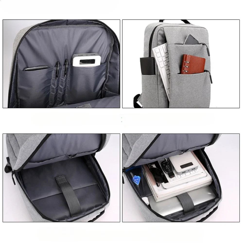 2024 Mens Backpack Multifunctional Waterproof Bags For Male Business Laptop USB Charging Bagpack Nylon Casual Rucksack 240919