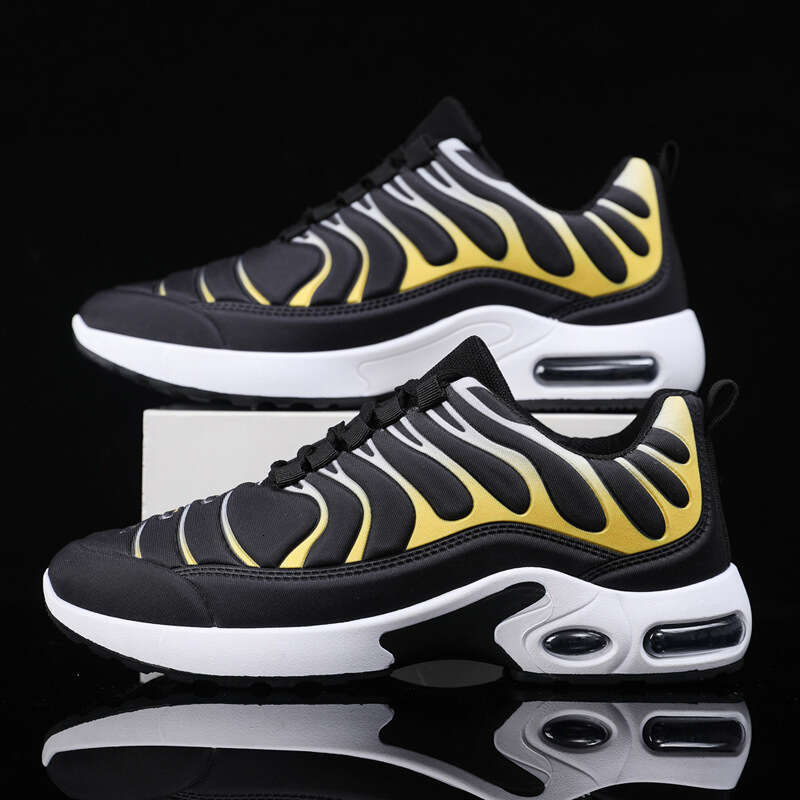 Men's New Design Sneakers Fly-woven Breathable Running Lightweight Fashionable Versatile Athleisue Shoes Grey Free shipping size