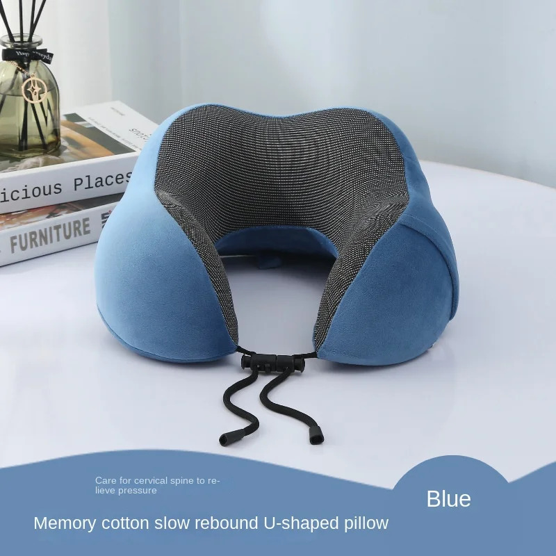 U Travel Memory Cotton Pillow Neck Motor And Aeroplanes Nap Magnetic Fabric Ushaped 240730