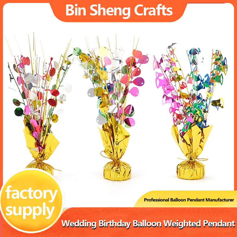 Party Festival Wedding Wedding Room Crafts Decoration Balloon Table Float Table Decoration Balloon Holder Bracket Load-bearing pendant Five pieces per