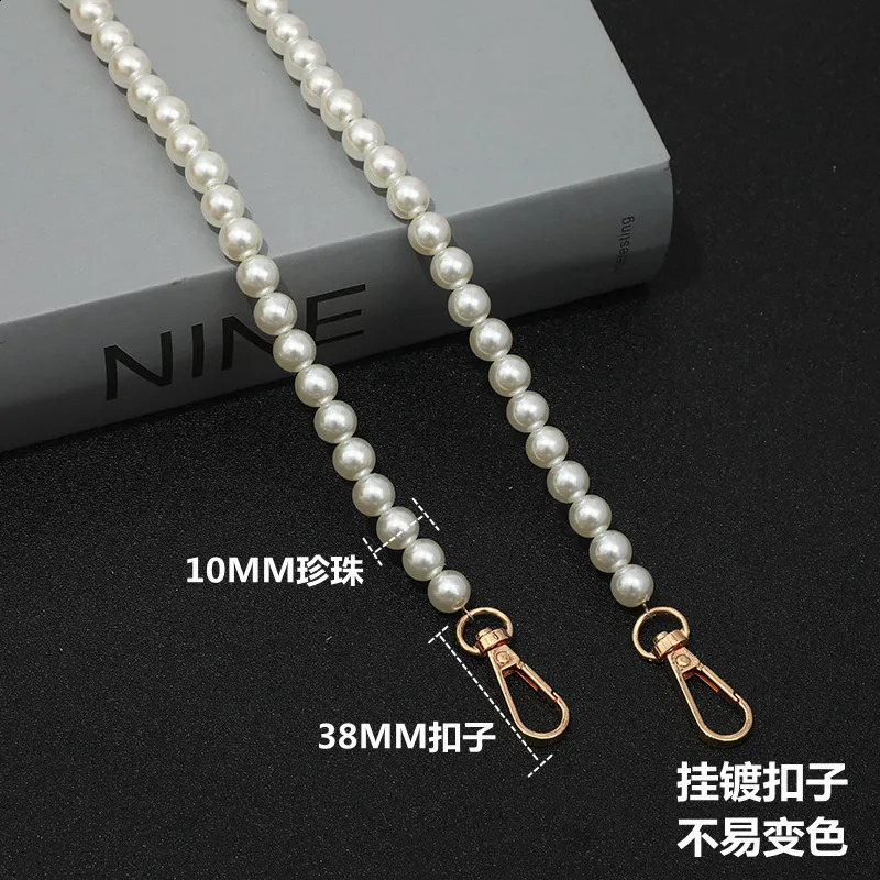 30130cm Pearl Strap for Bags Handbag Handles DIY Purse Replacement Long Beaded Chain Shoulder Bag Straps Belt 240730
