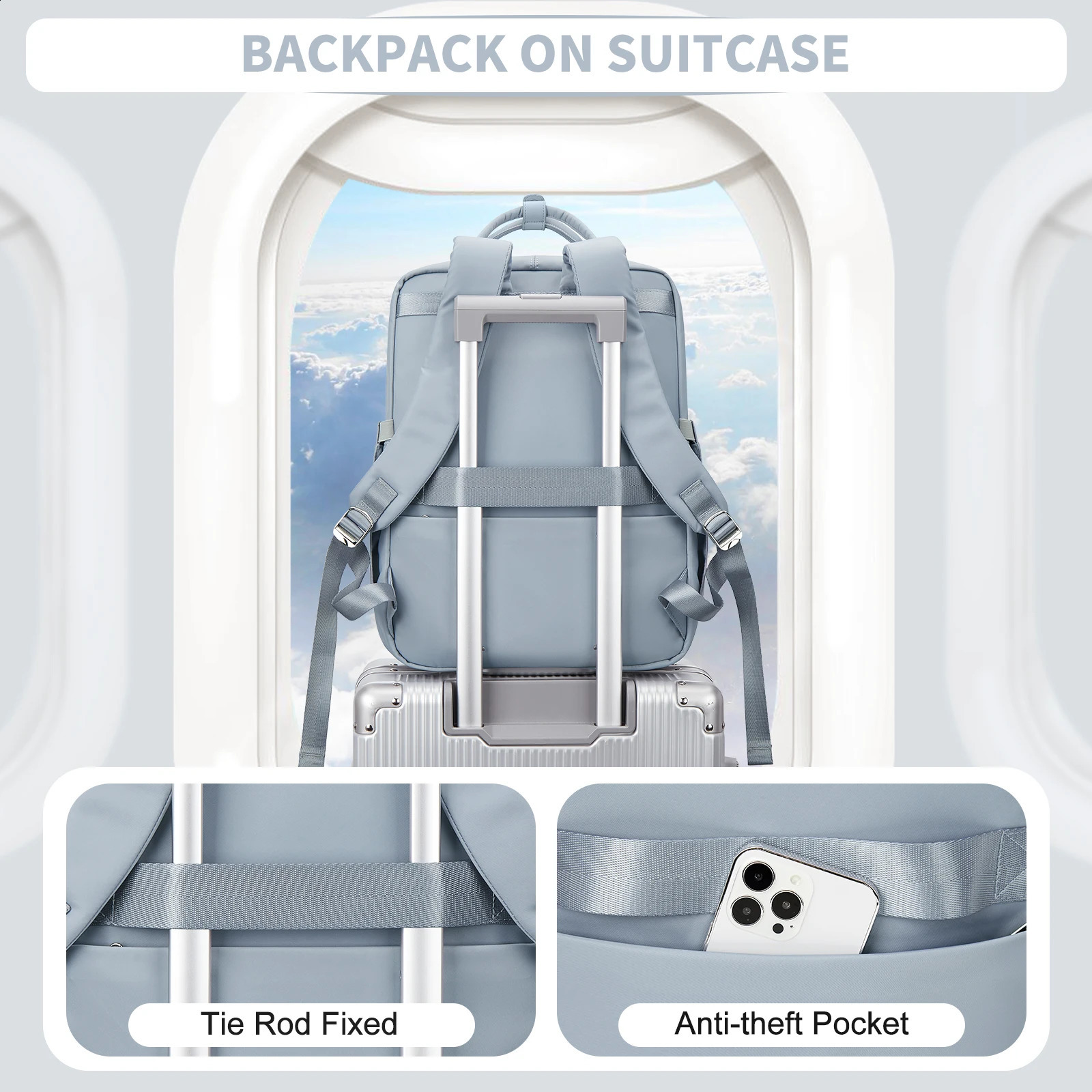 156inch laptop backpack Korean school bag retro university business mens work travel 240730Zl