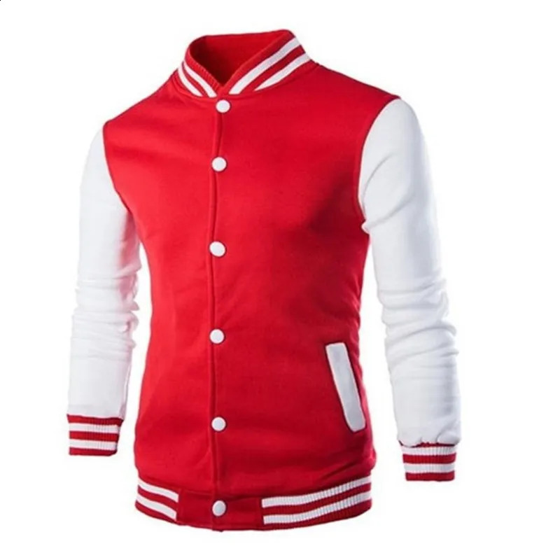 Mens Jacket Baseball Suit Four Seasons Fashion Coats University Varsity Splicing Couple Casual Korean Clothes 240816