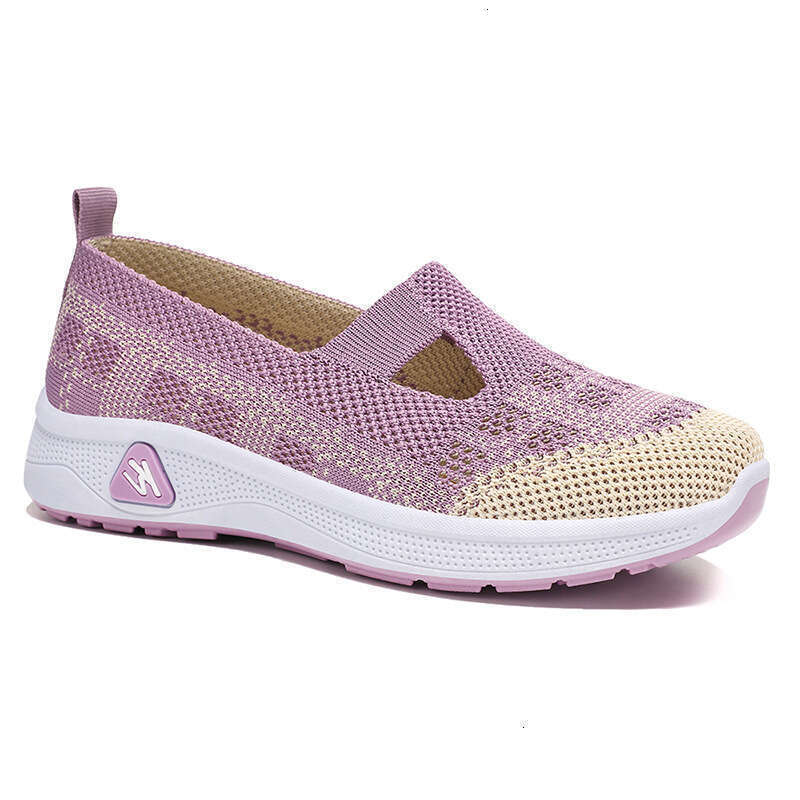 Summer Versatile Women's Shoes Soft Sole Comfortable Suitable Fashion Walking shoes Triple Black Free shipping size