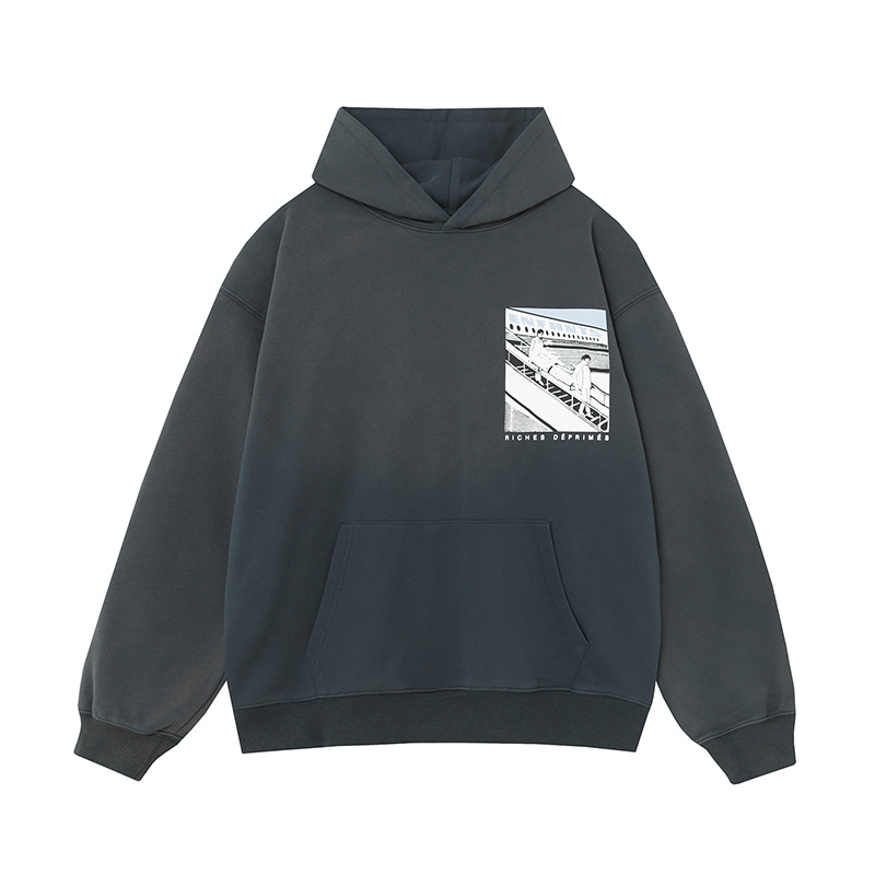 2024 New Hoodies Men Woman Good Quality Washed Do Old Autumn Winter Streetwear Vintage Hooded Pullover Sweatshirts