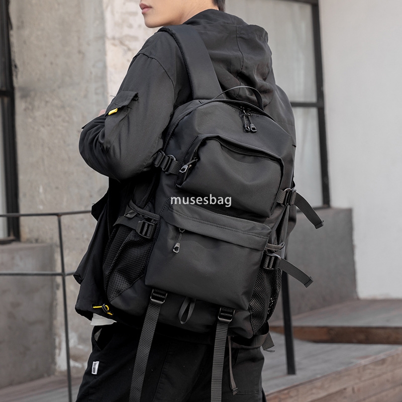 Japanese trend functional backpack backpack male backpack large capacity travel bag college and middle school bag fashion brand casual male bag