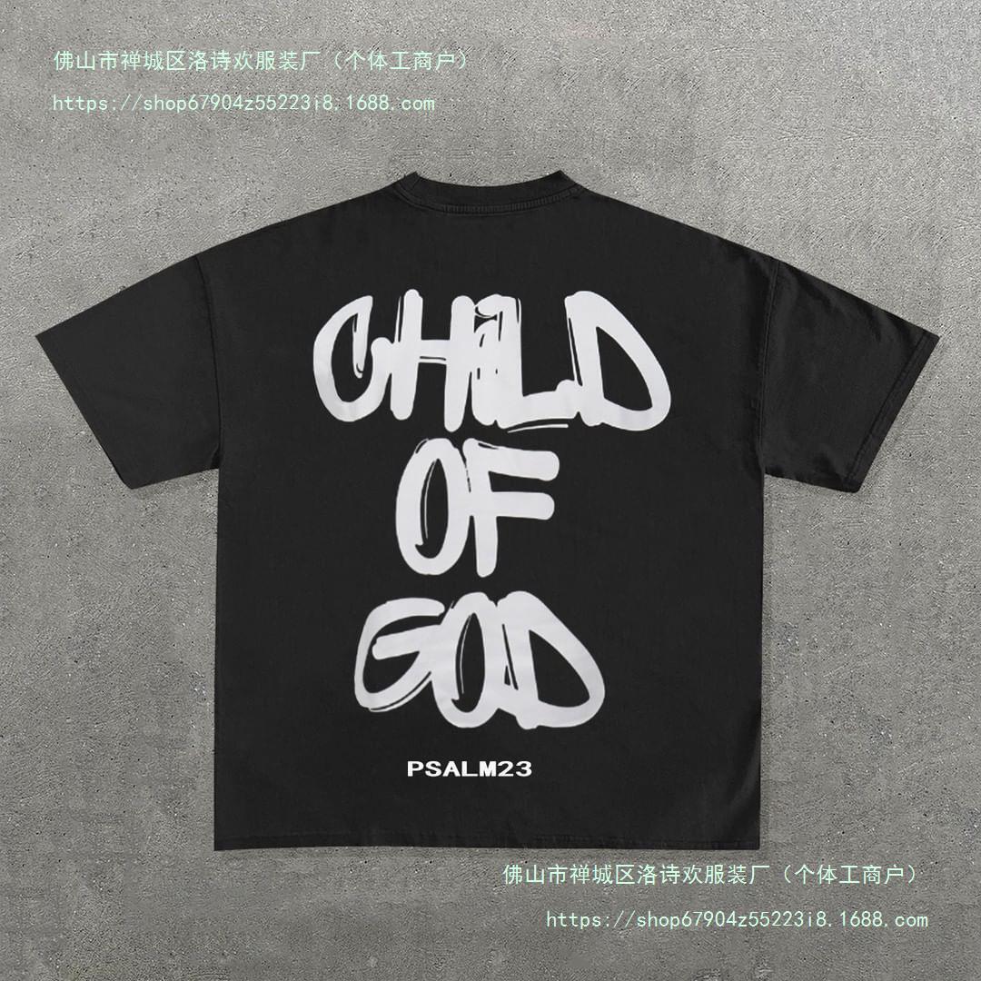 American Simple Retro Oversized T Shirt Women Letter Printed