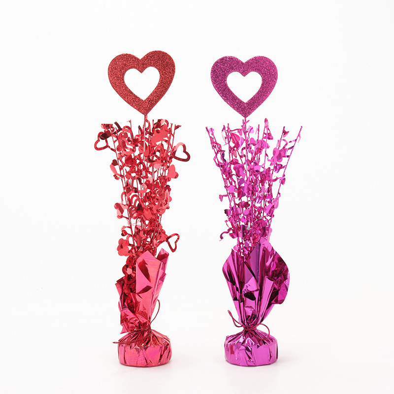 Valentine's Day table floating ribbons wedding wedding supplies birthday decoration ribbons Christmas ornaments table decorations Five pieces per