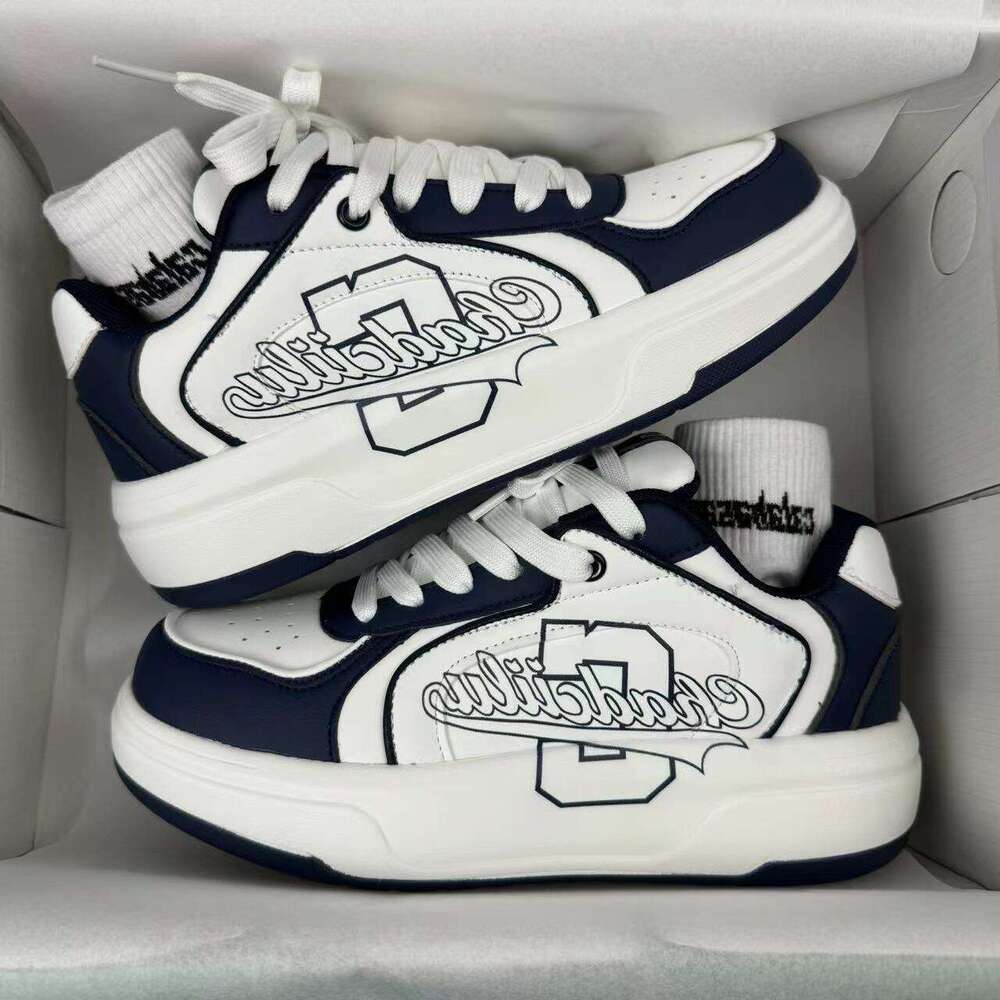 S Men Ddmysports Women Trendy Casual Low Top Thick Sole New Design Sense White Versatile Athleisure Shoes Black Free Shipping Outdoor ole ense hoes hi