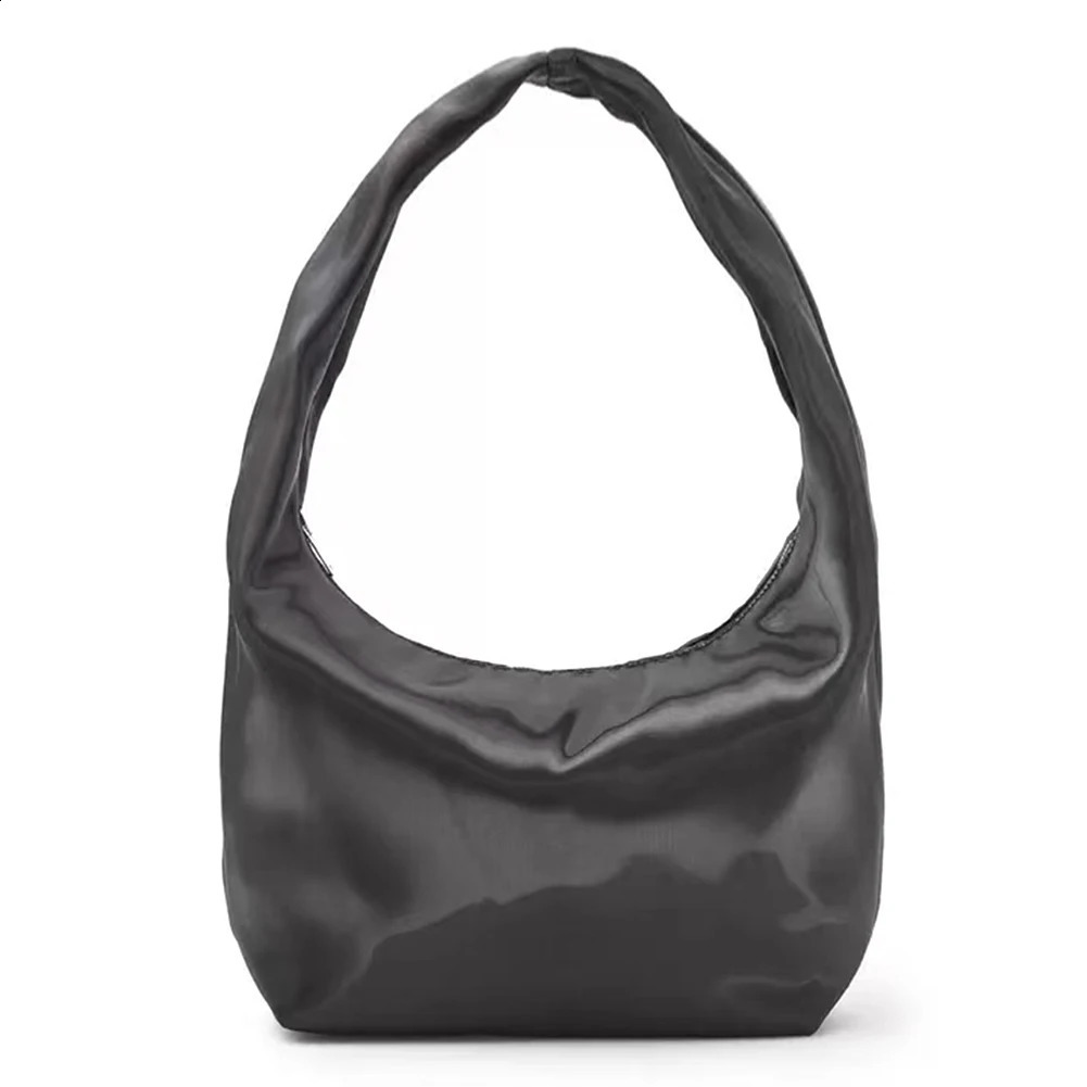 Women Underarm Bag Fashion Shoulder Bag Large Capacity Simple Stain Handbag Zip Closure Trendy Tote Purse Top Handle Bag 240731