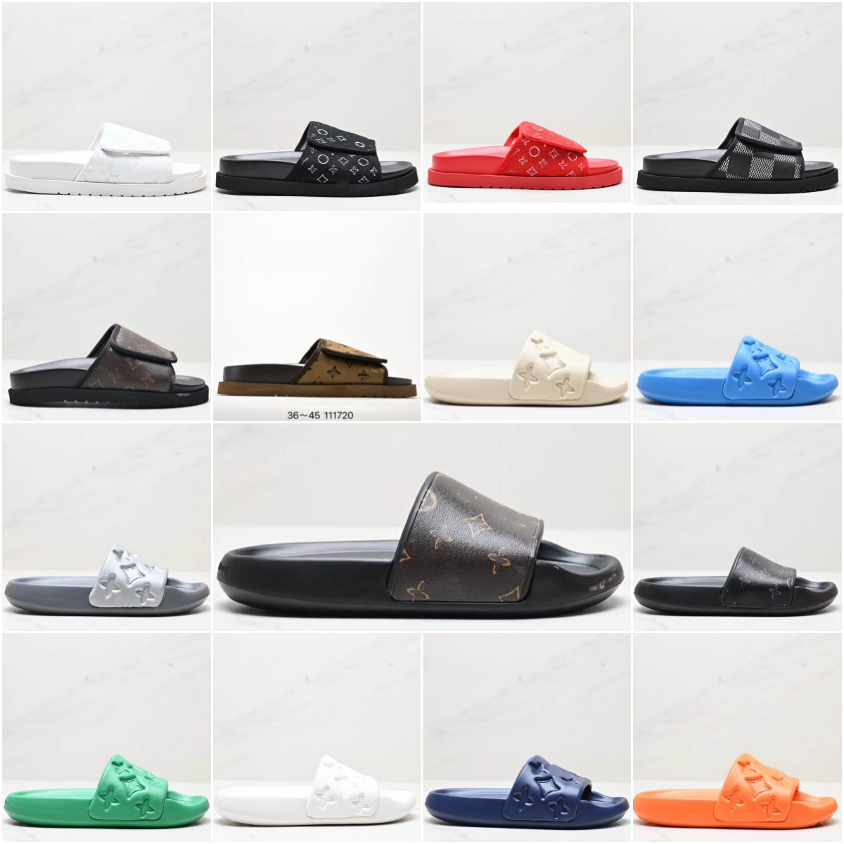Men slippers Ladies Slides WATERFRONT MULE Miami mule Top Quality Summer Slipper women pillow Slides Designer Sizes 35-45 7.16 02