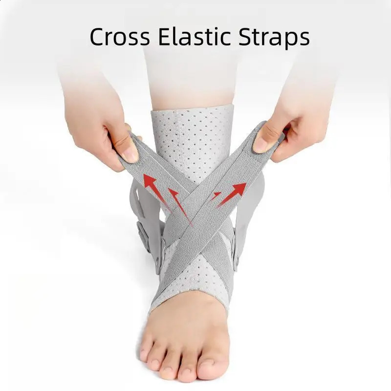 1PC Breathable Sprained Ankle Brace Unisex Ankle Support for Achilles Tendon Sprain Injury Recovery Running Basketball Football 240726