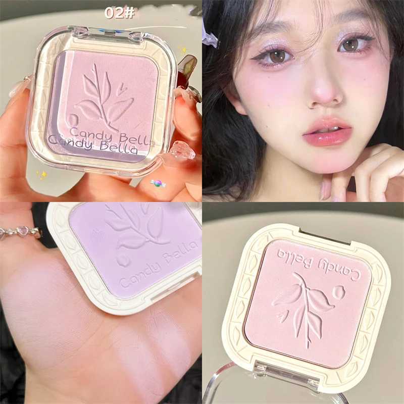 5 Colors Soft Mist Blush Natural Waterproof Cheek Pink Purple Yellow Matte Flash Brighten Lasting Blusher Rubores Korean MakeupXJ241111