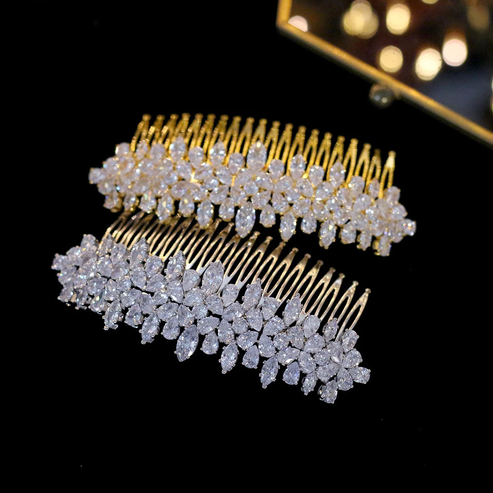ASNORA Fashion Wedding Hair Accessories Side Comb Bridal Jewelry Holiday Gift 240723