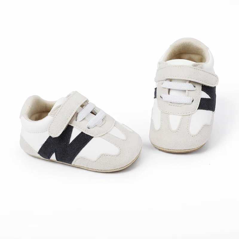 Baby Sneakers Toddlers, Letter Patchwork Casual Shoes, Anti-slip, Unisex, for Boys and Girls, 0-18 Months dh3628137