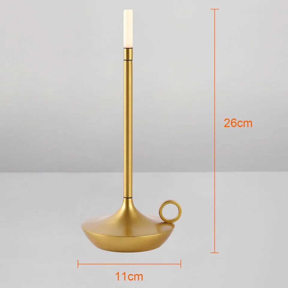LED Aladdin candlelight camper table lamp rechargeable camper waterproof warm light candle lamp dinner atmosphere table lamp B240904