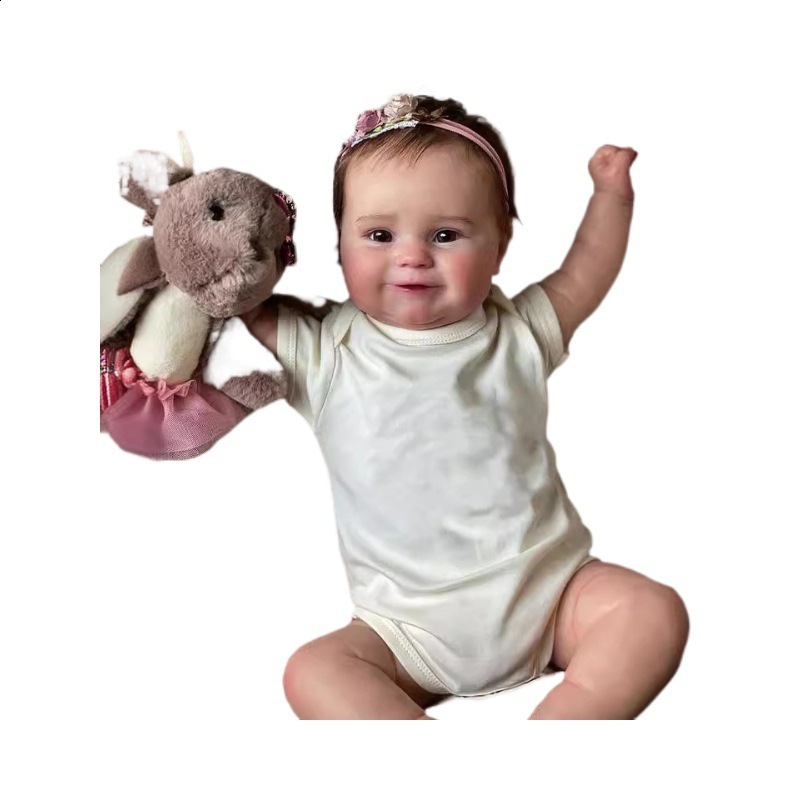 Dolls 14inch Full Body Silicone Bebe Reborn Girl Coco Dolls Boy Isaac Doll Soft Lifelike Baby DIY Blank Toys 231024