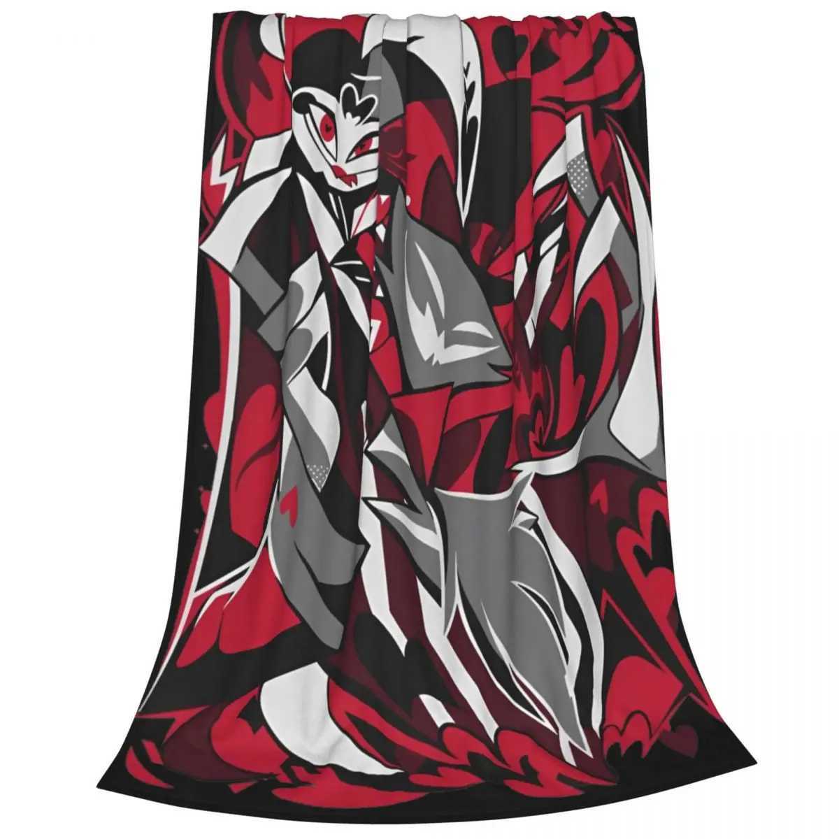 Helluva Boss Cartoon Blanket Velvet Print Breathable Ultra-Soft Throw Blanket for Bedding Office Quilt Y240730