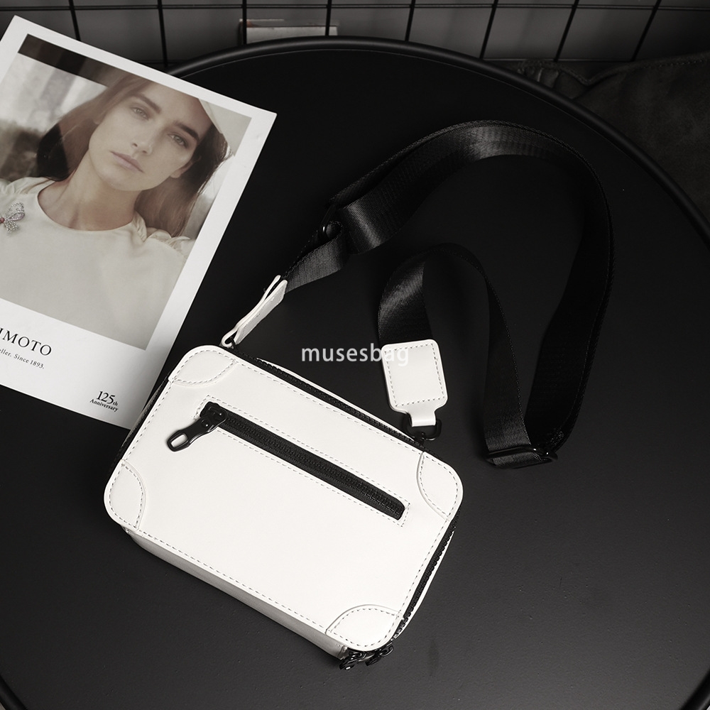 New crossbody bag men's fashion brand small square bag fashion personality shoulder bag casual Korean version niche box bag