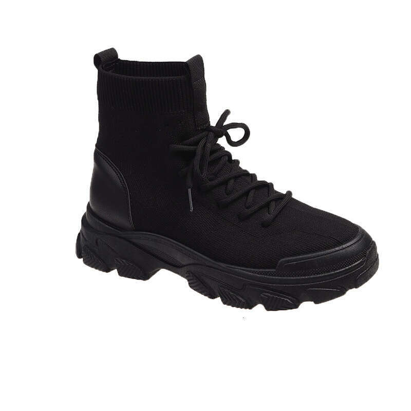 2024 Fashion New Bottom Comfortable Durable Explosive Thick Heel Simple Thin Short Tube Elastic Soc Versatile Martin Boots 456