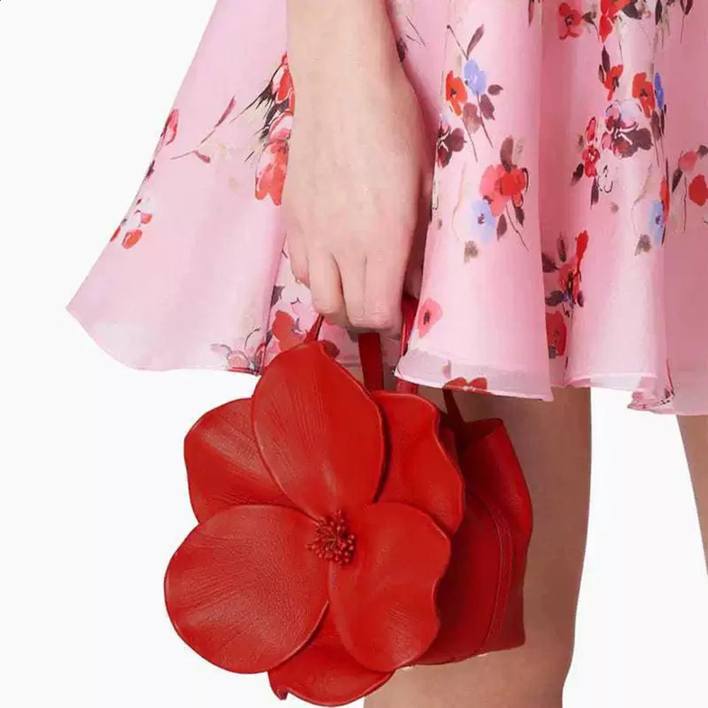 Mini Flower Clutch Purse PU Leather Evening Handbag for Women Floral Evening Clutch Bag for Wedding Party Prom 240731