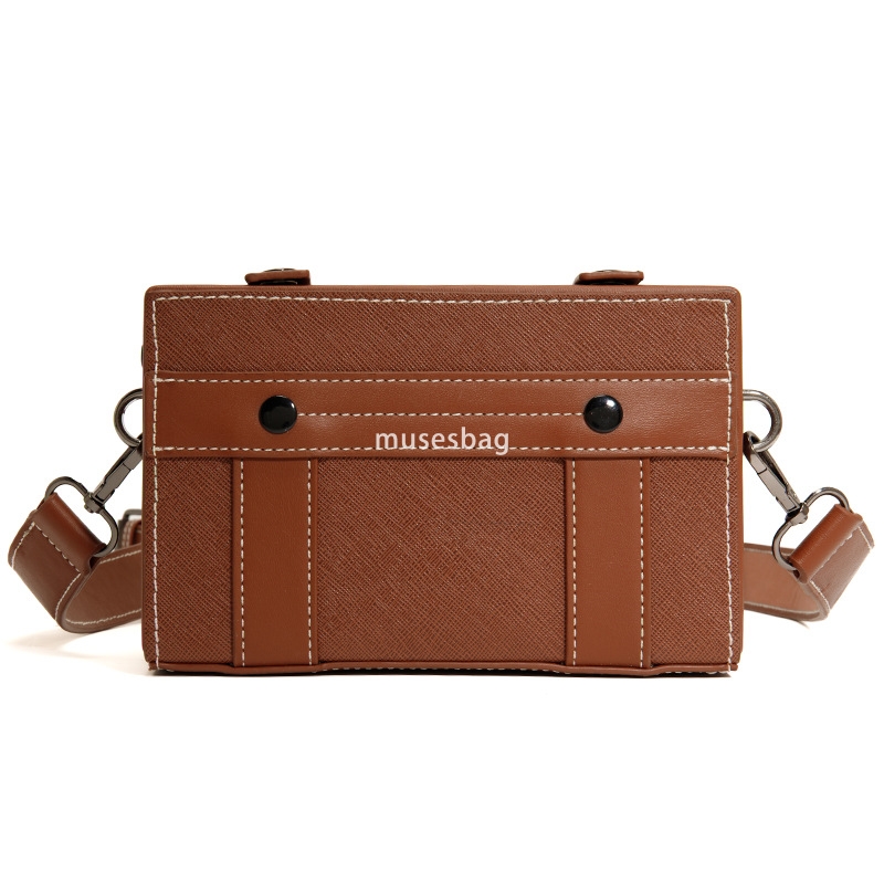New sunspot bag men's fashion cool small square bag fashion casual stereotyped bag personality brand niche crossbody bag
