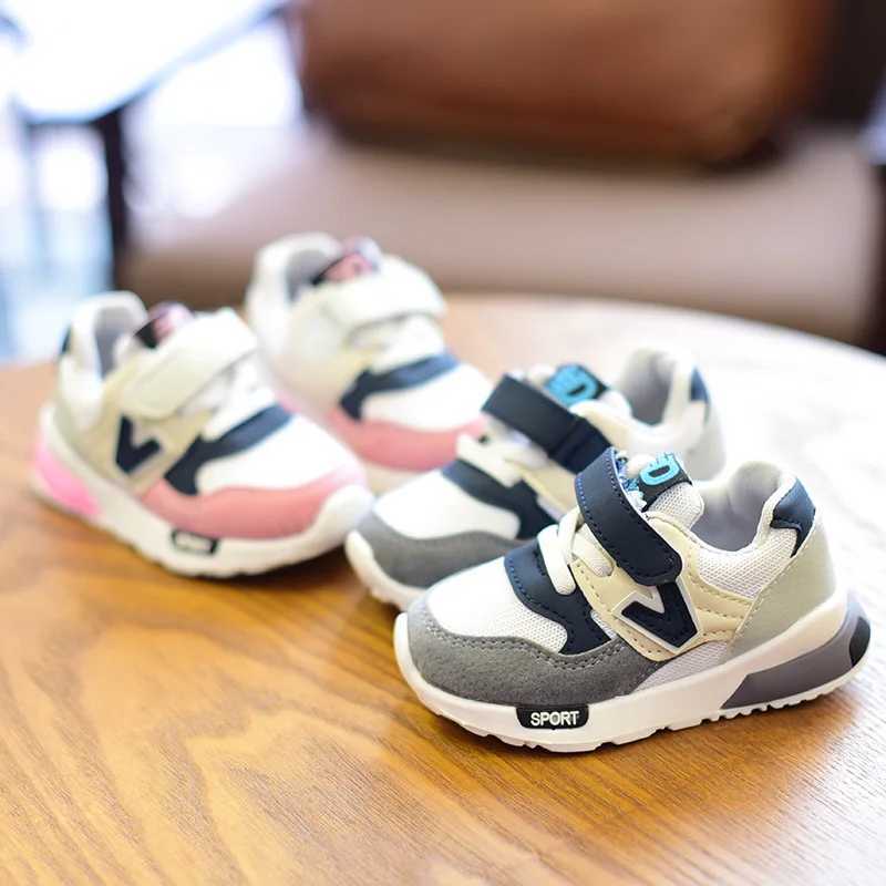 Childrens sports shoes autumn and winter new fashion breathable childrens boys mesh shoes girls anti slip sports shoes baby and toddler shoes X250409