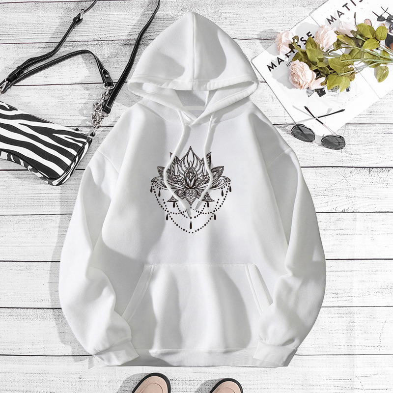 Autumn and winter Korean style trendy and fashionable unisex casual versatile loose fleece hooded sweatshirt F7.31#25