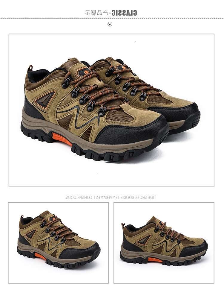 2024S Outdoor 2024 New Four Seasons Hiking Waterproof Non-Slip Low-Top Cross-Border Wholesale Mens Travel Shoes