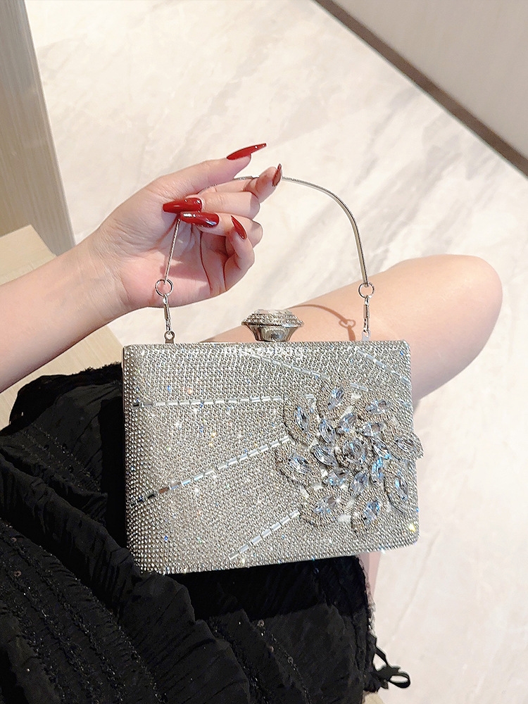 New cross-border dinner bag European and American ladies handbag diamond-encrusted banquet hand bag dress evening bag clutch bag