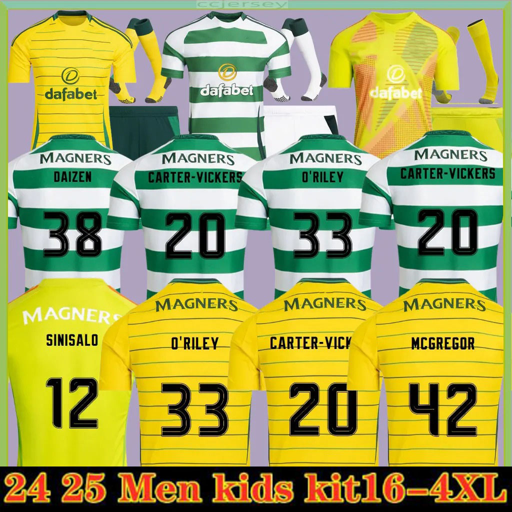 S-4XL Celts 24 25 KYOGO Football Shirt Fc 2024 Home Away Third Soccer Jerseys CeLtIC DAIZEN REO McGREGOR 135 Years Hoops Anniversary Irish Origins Special Retro shirt