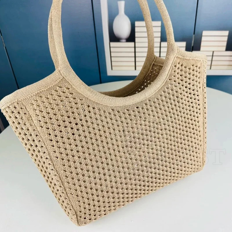UXST Hollow Woven Bag Soft Summer Handbag Casual Simple Niche Vegetable Basket Tote Fashion Beach Women Bag 240731