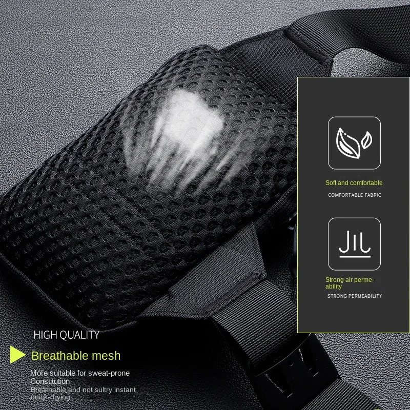 Casual Mens Shoulder Bag Nylon Waterproof Outdoor Sports Running Bicycle Strap Large Capacity Travel Phone 240731Zl