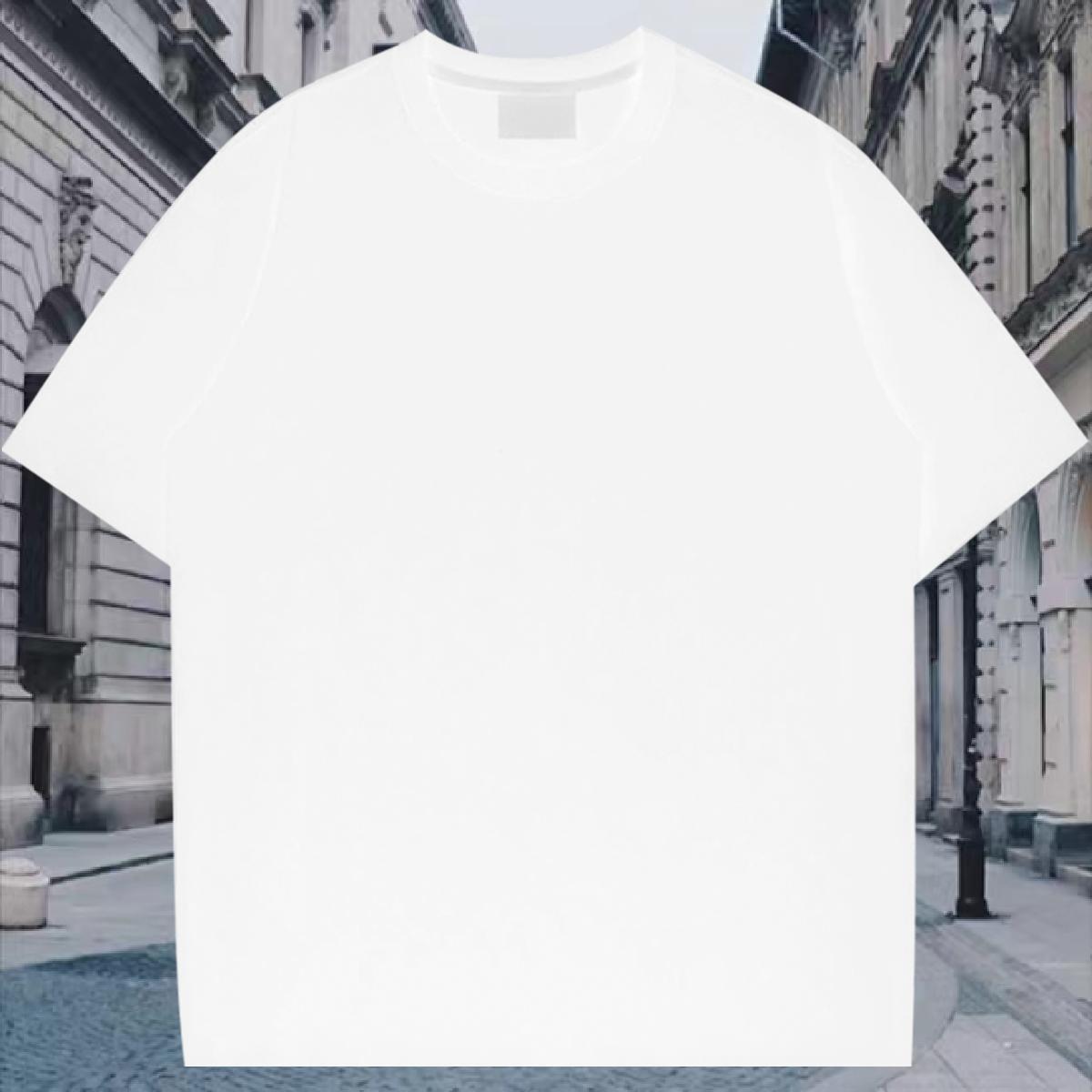 Free Shipping Men Clothes T-Shirt 230g Pure Cotton Beach joker Short Sleeve Soft Men T Shirts Designer DIY Logo Oversized Clothings