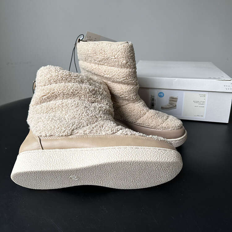 Women Ddmysports S Thick And Warm Winter Flat Cotton Boots With Added Fleece Outdoor Shoes hoes