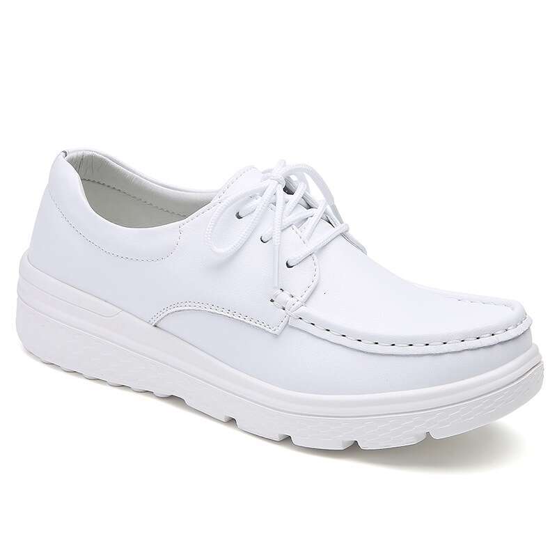 Lace Ddmysports S Up All Match Nurse Women Soft Breathable Thick Sole Fashion Casual Comfortable Flat Shoes Outdoor Shoes oft ole hoes hoes