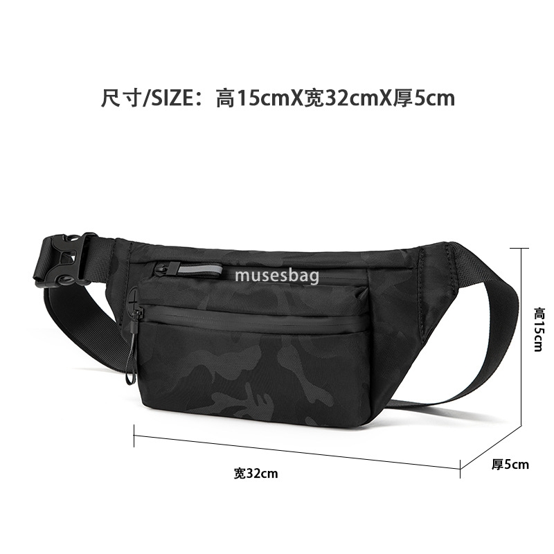 Manufacturers men's waist pack casual chest bag fashion brand shoulder bag sports satchel small backpack crossbody bag men's bag