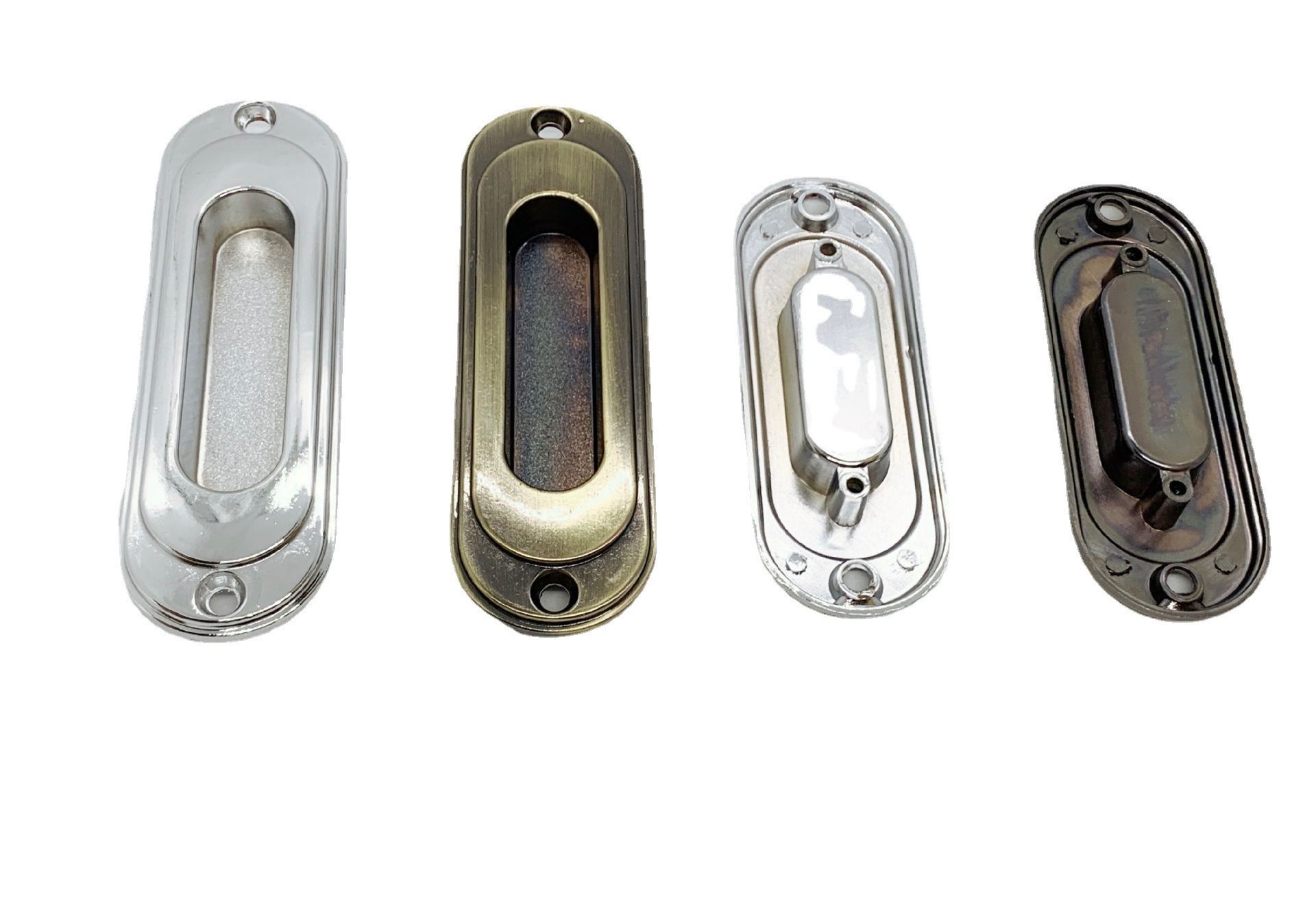 Wholesale embedded invisible matching concealed handle sliding door cabinet door handle buckle modern simple drawer cabinet 581-56