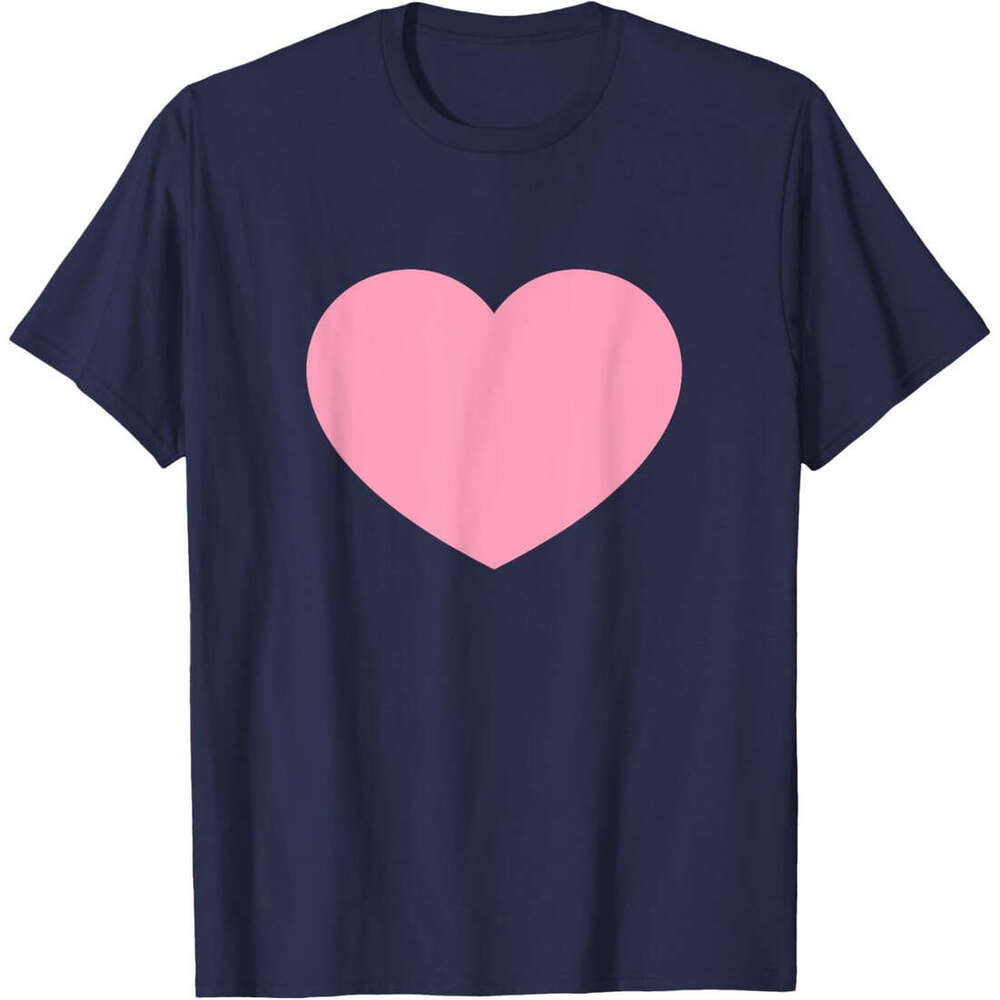 T shirt Mens Pink Heart Is The Symbol Of Love For Valentines Day Holiday T-Shirt shirts tshirt graphic tee Casual tops summer clothes Short sleeve Fre