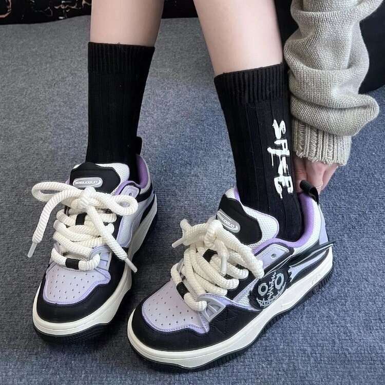 S Women Ddmysports Casual Shoes New Thick Sole Comfortable Black Pink Free Shipping Outdoor hoes ole hipping
