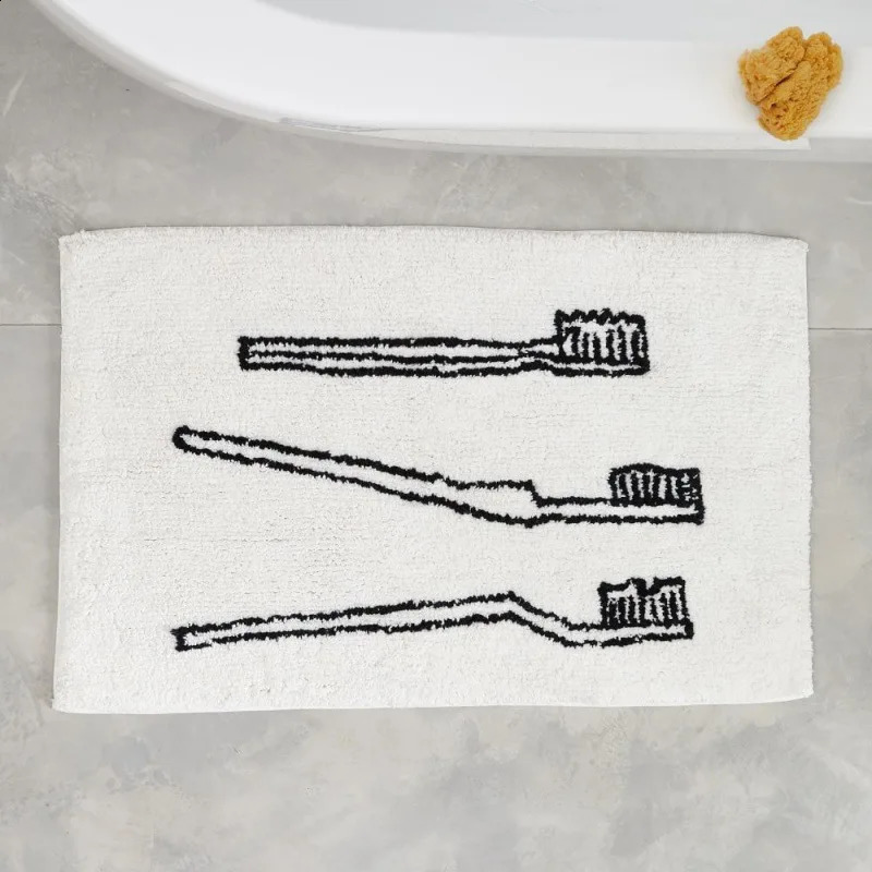Home Doormat Bedroom Living Room Carpet Water Absorption Non-slip Bath Mat Custom Pattern Bathroom Rugs Nordic Take It Off Funn 240730