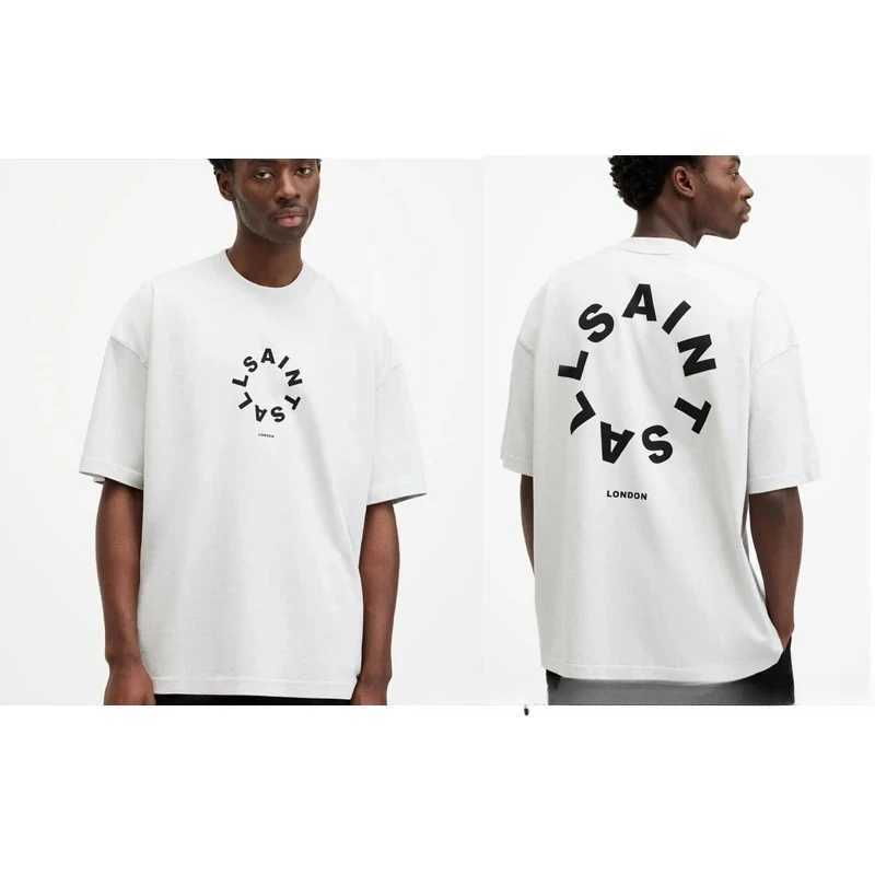 European American trend brand All Saints T-shirt summer loose classic letter pattern short sleeved couple All Saints T-shirt X240817