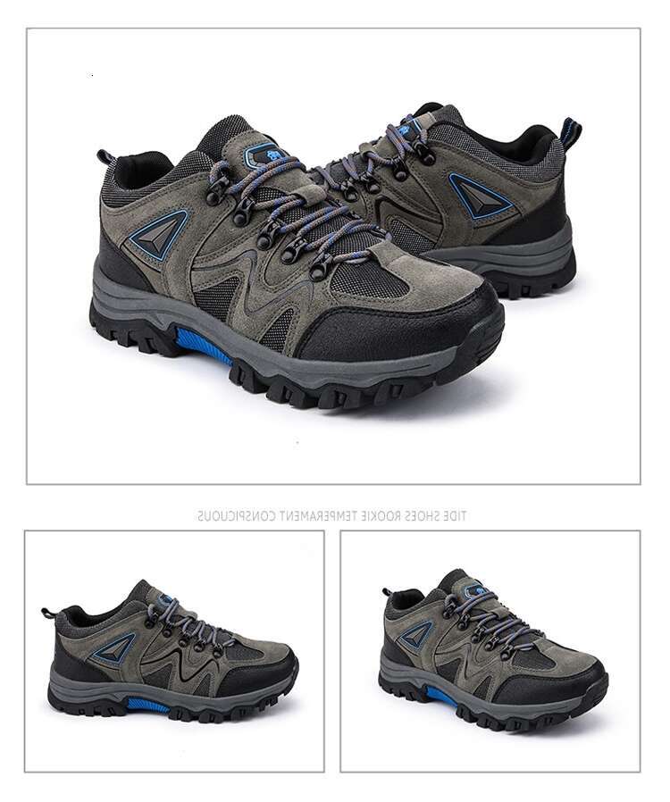 2024S Outdoor 2024 New Four Seasons Hiking Waterproof Non-Slip Low-Top Cross-Border Wholesale Mens Travel Shoes
