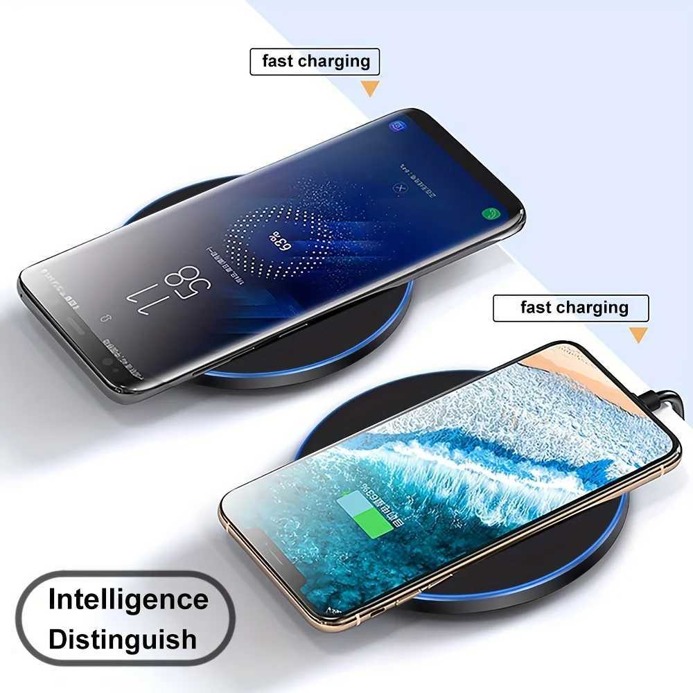 Fast Wireless Charger Pad for iPhone 14 13 12 11 Pro Max Samsung Galaxy S22 S21 S20 S10 S9 Wireless Charging StationM240731